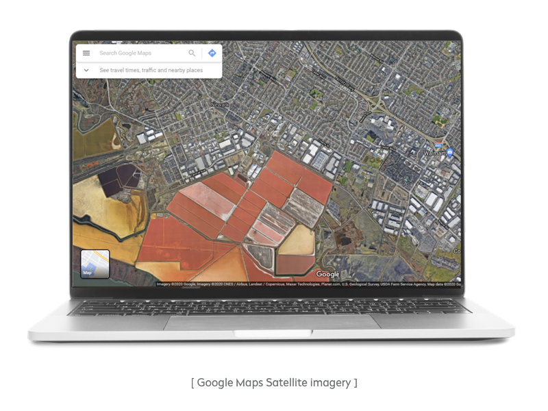 Google Maps satellite imagery