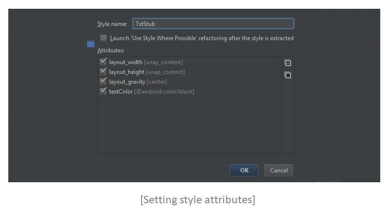 Style attributes