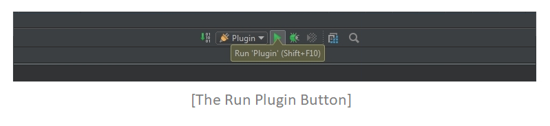 Run plugin button