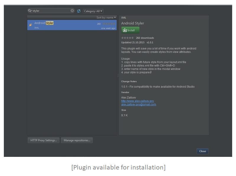 Plugin ready for installation