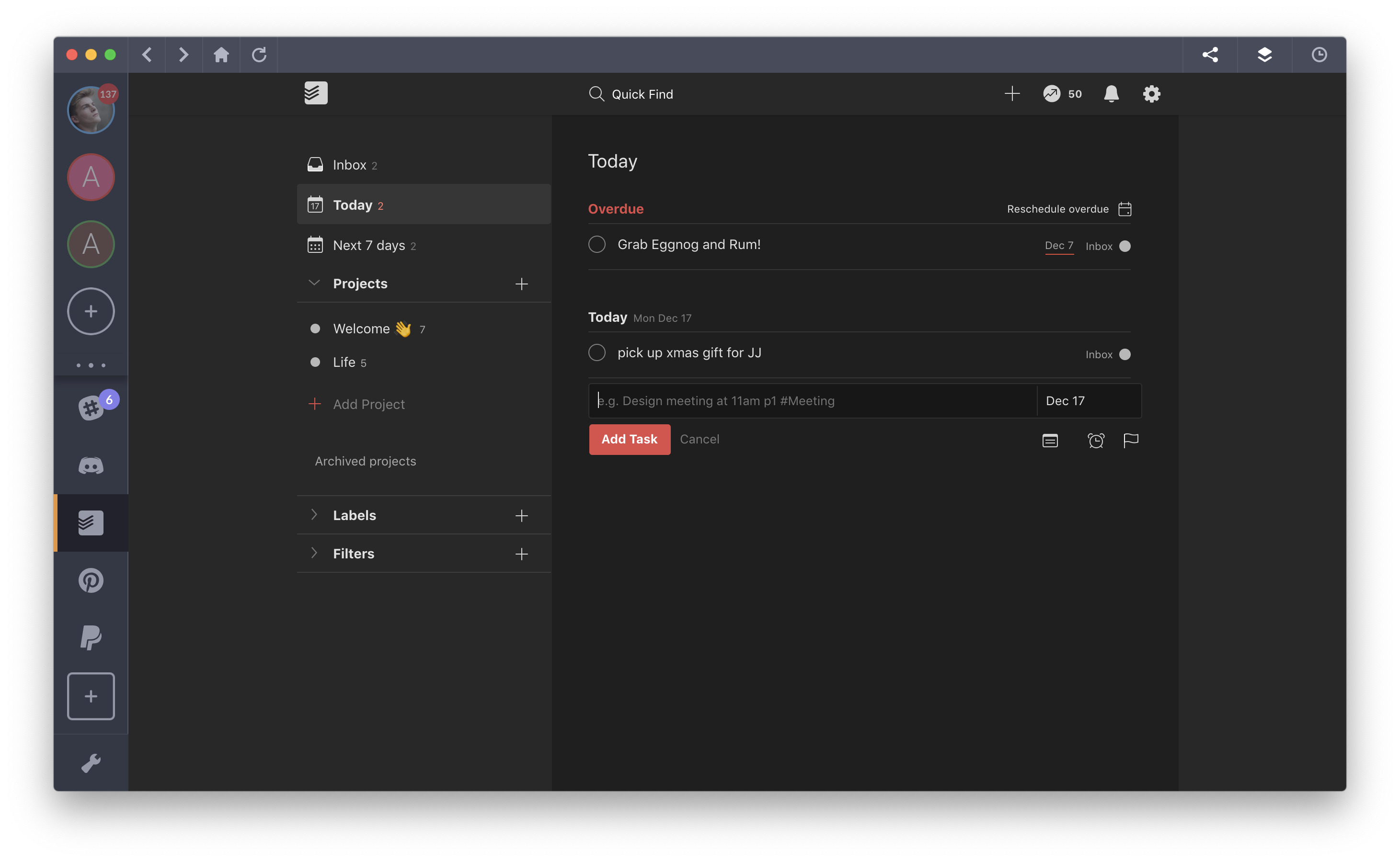 best to do list app 2019 - todoist