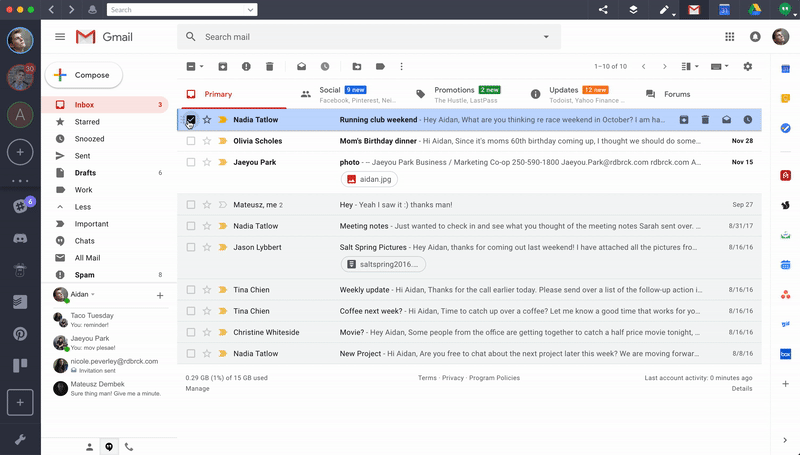 create gmail filter from an email