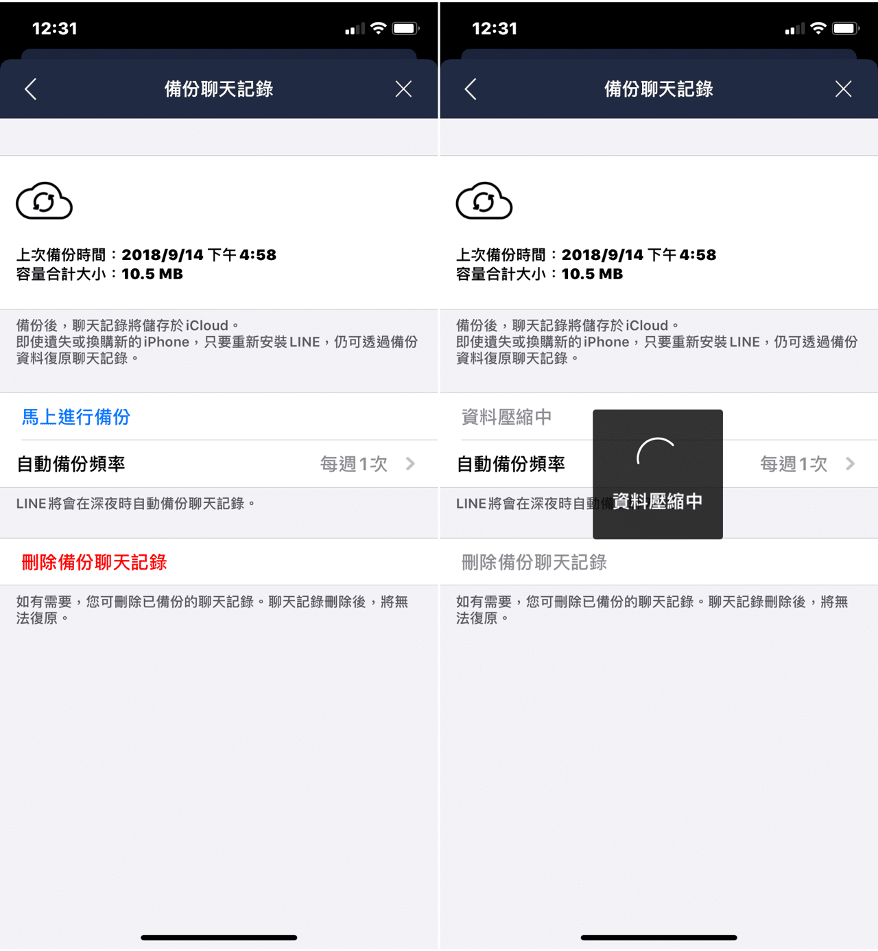 LINE 自動備份聊天記錄