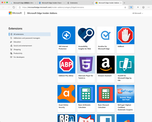 Microsoft Edge for macOS