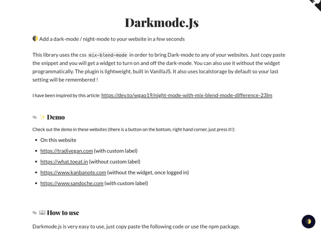 Darkmode.js