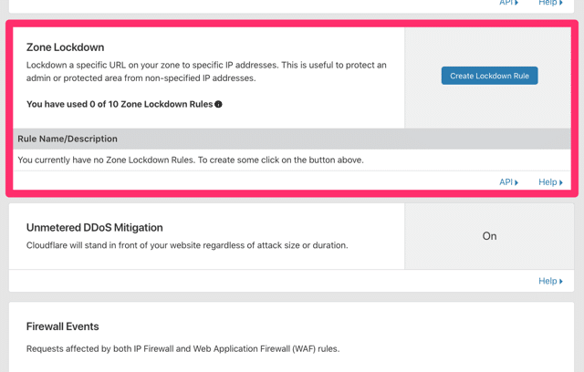 Cloudflare Zone Lockdown