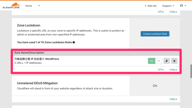 Cloudflare Zone Lockdown