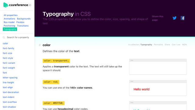 CSS Reference