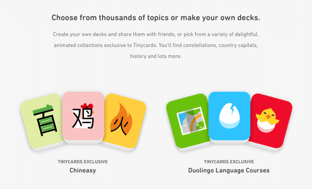 Tinycards by Duolingo