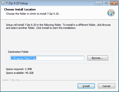 7-Zip 安裝路徑