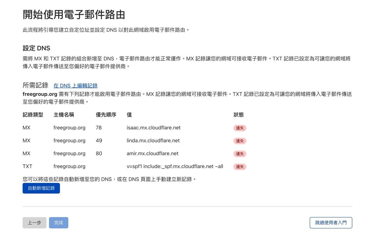 Cloudflare 電子郵件路由