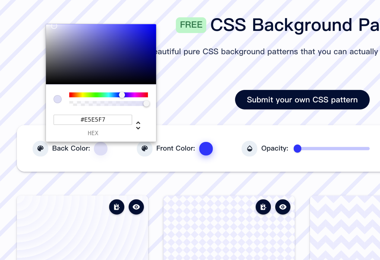 CSS Background Patterns