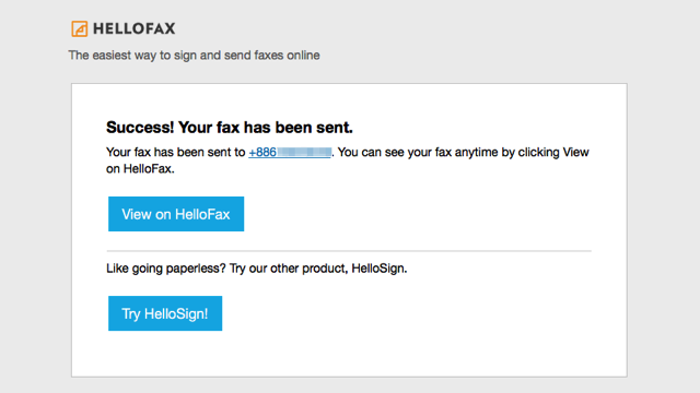 HelloFax with Google Docs