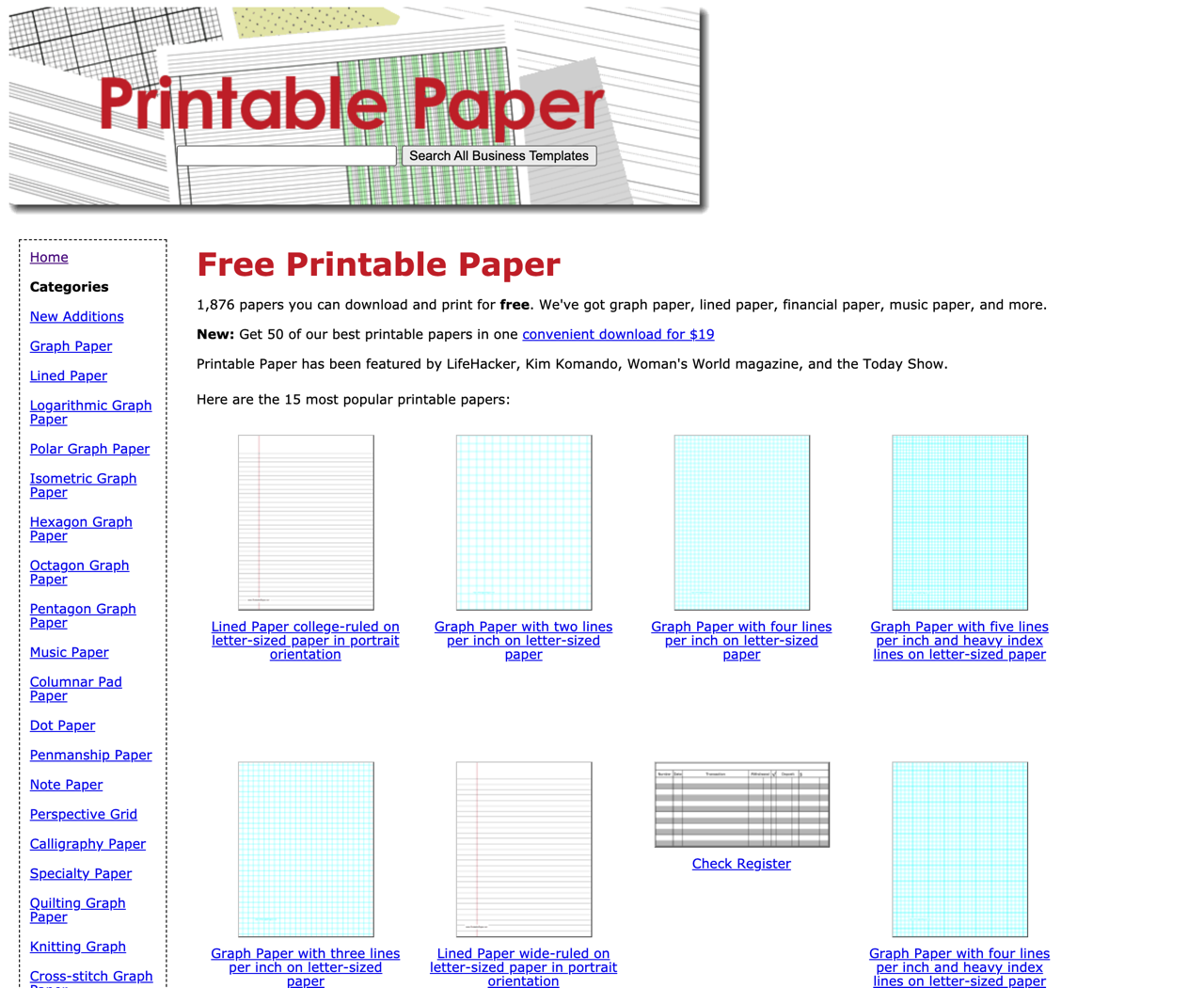 Free Printable Paper