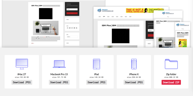 Responsive Screenshots