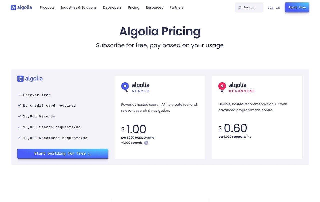 WP Search with Algolia