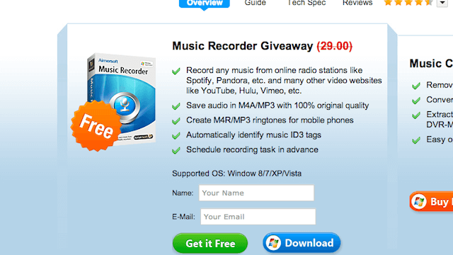 Aimersoft Music Recorder