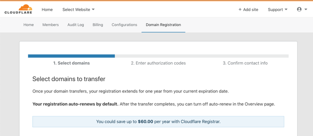 Cloudflare Registrar