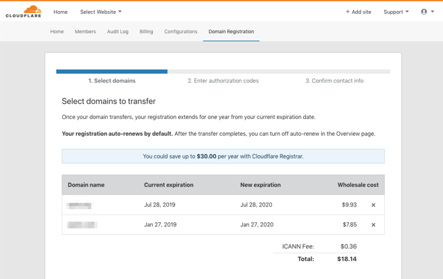 Cloudflare Registrar