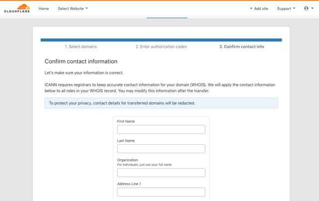 Cloudflare Registrar