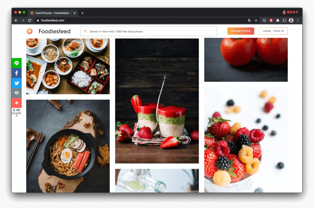 免費圖庫網站 foodiesfeed