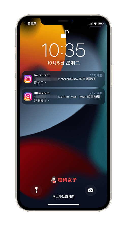 Instagram 直播及 IGTV 通知