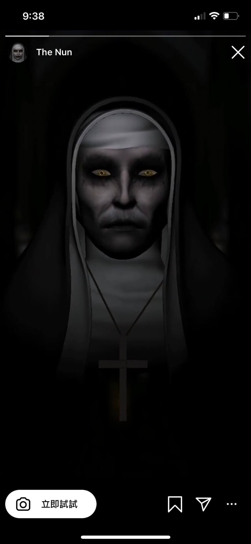 IG 恐怖濾鏡 4. 鬼修女 The Nun