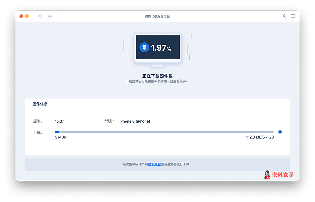 Tenorshare Reiboot 修復 iOS 系統問題：下載韌體版本