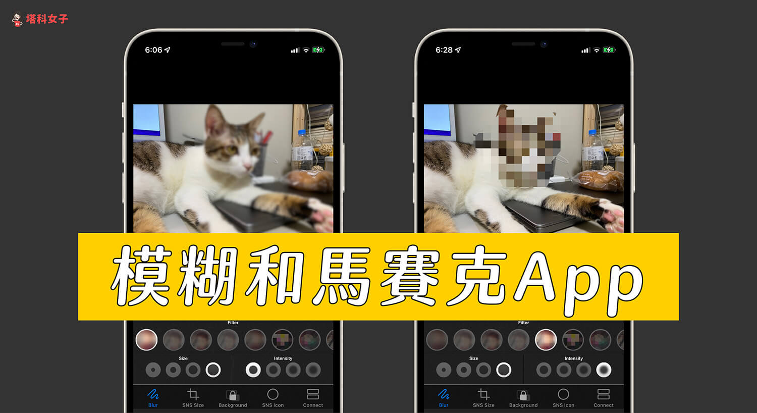 模糊和馬賽克App 為 iPhone照片打馬賽克或把照片模糊化