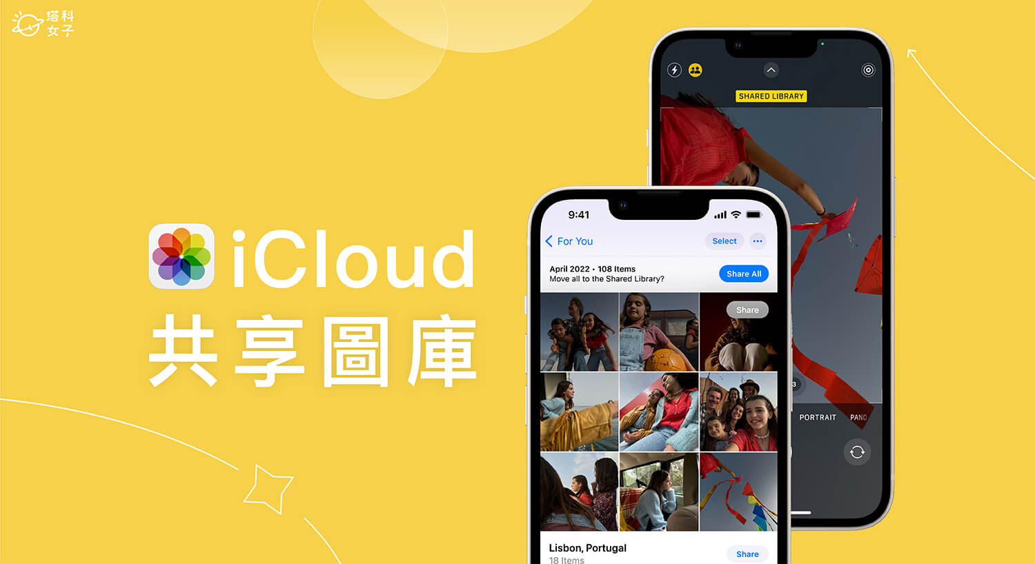 iCloud 共享圖庫使用教學，共享設定、相機共享、照片編輯