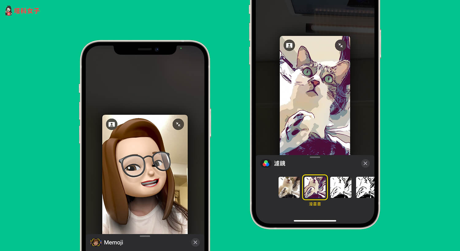 FaceTime 濾鏡怎麼用？為視訊通話加上特效或 Memoji 頭像