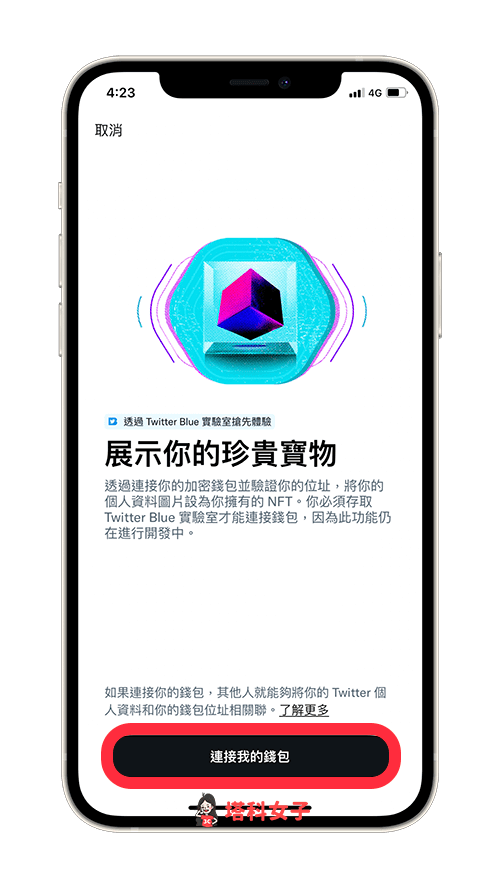 Twitter NFT 大頭貼：連接錢包