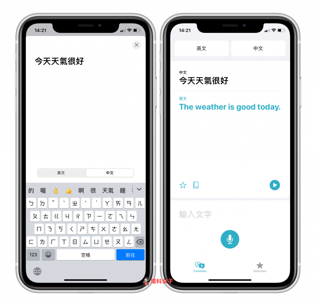 iPhone 翻譯 App 教學｜文字翻譯