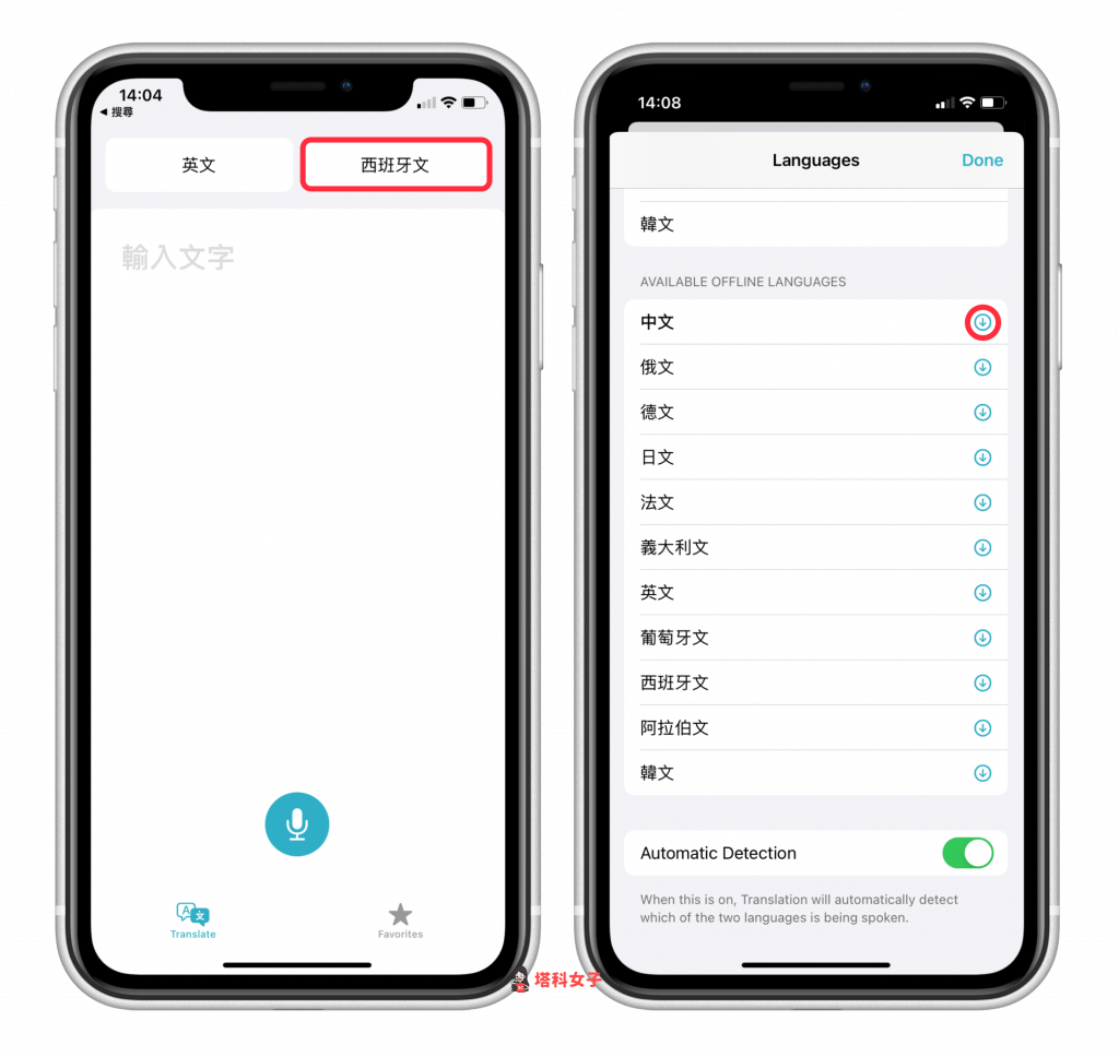 iPhone 翻譯 App 教學｜離線翻譯