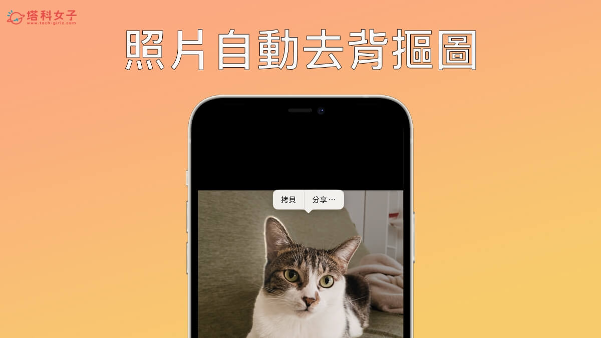 iOS 16 功能：iPhone 照片去背摳圖