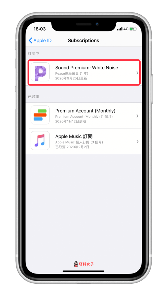 Apple 取消訂閱、iPhone 取消訂閱 App｜訂閱項目