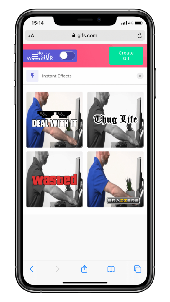 YouTube 影片、IG 影片轉 GIF - 新增濾鏡或特效