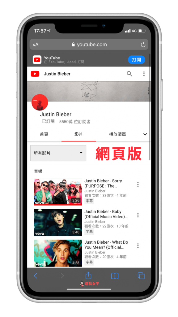 防止 Safari 自動轉向App，使用新標籤頁開啟