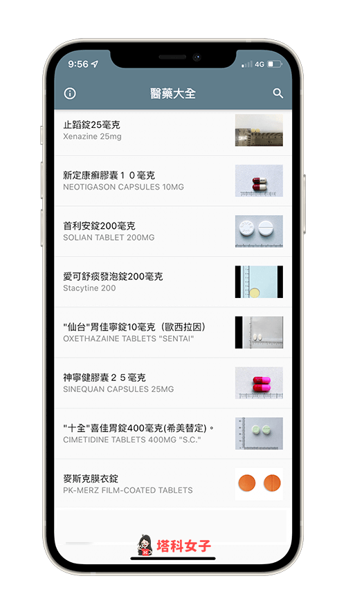 藥物查詢 App《醫藥大全》：內建三十萬種常用藥