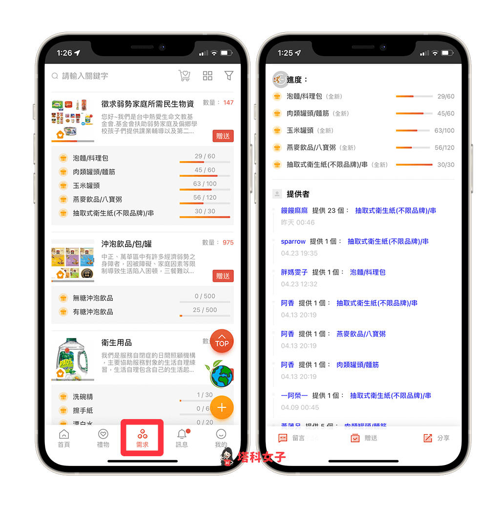 物品贈物與索取 App《GC 贈物網》：公益團體物品募捐