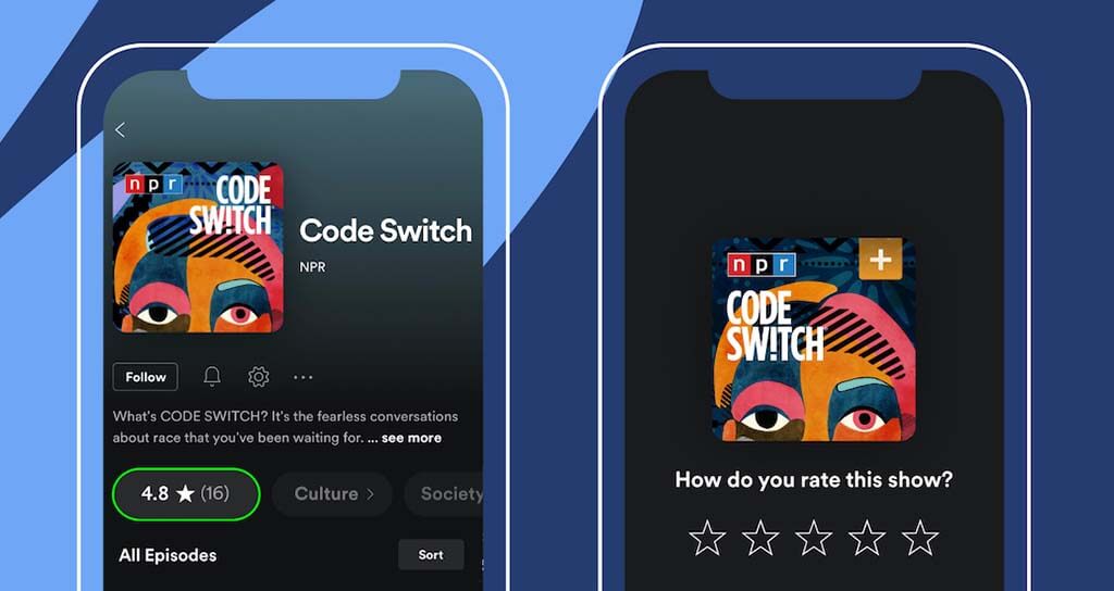 Spotify Podcast 推出「評分」功能，聽眾可為節目評價 - Spotify, Spotify Podcast - 塔科女子