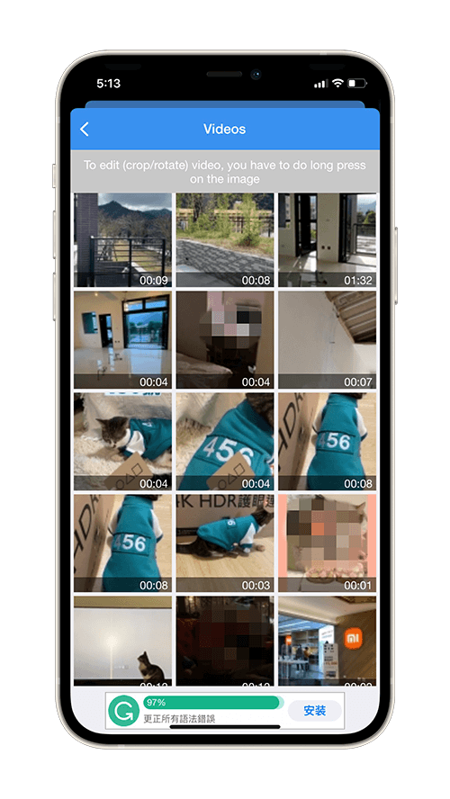 GIF 製作 APP「Video to GIF」：選擇照片或影片