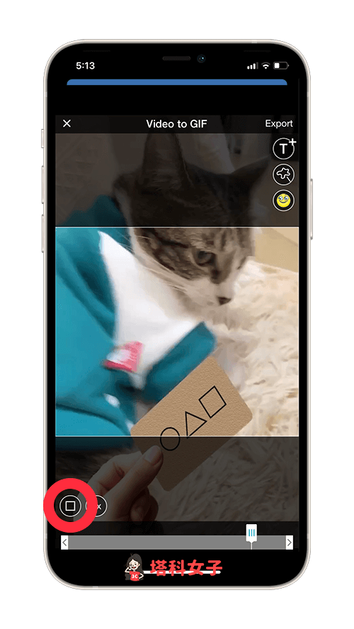 GIF 製作 APP「Video to GIF」：裁剪 GIF 版面